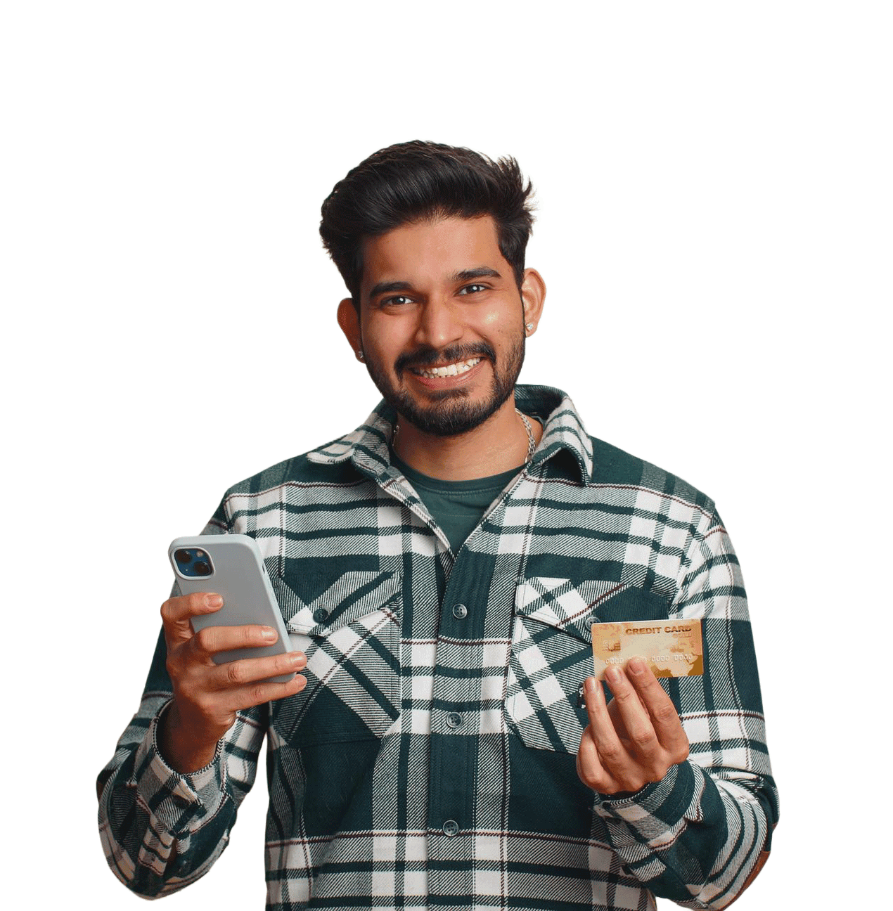 Person with credit card